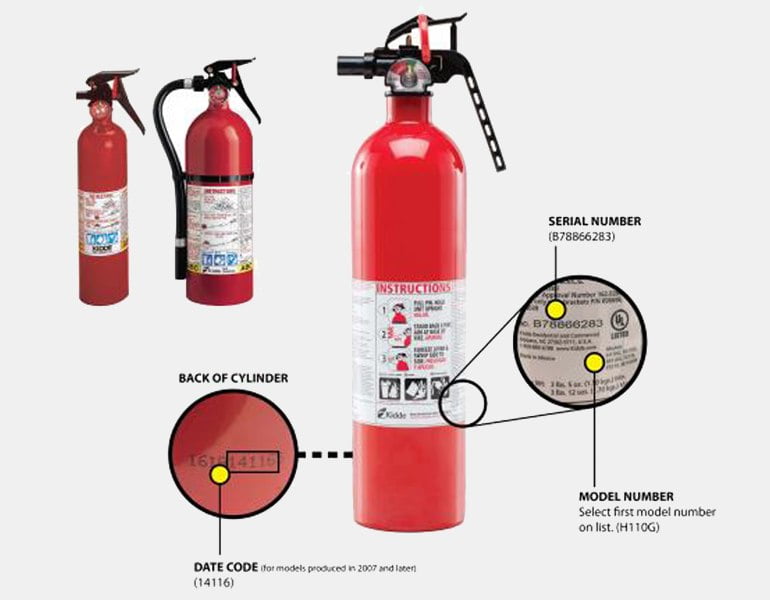 kidde extinguisher recall 110 and excel fx identification guide