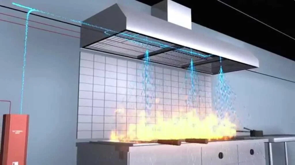 kitchen fire hood